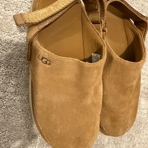 UGG Chestnut Suede Casual Clogs